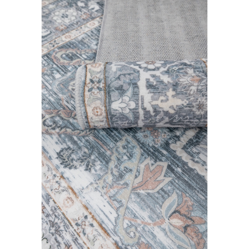 Orientalsk tæppe DOVE-VINTAGE 120x170 cm 2600 g/m2 grå