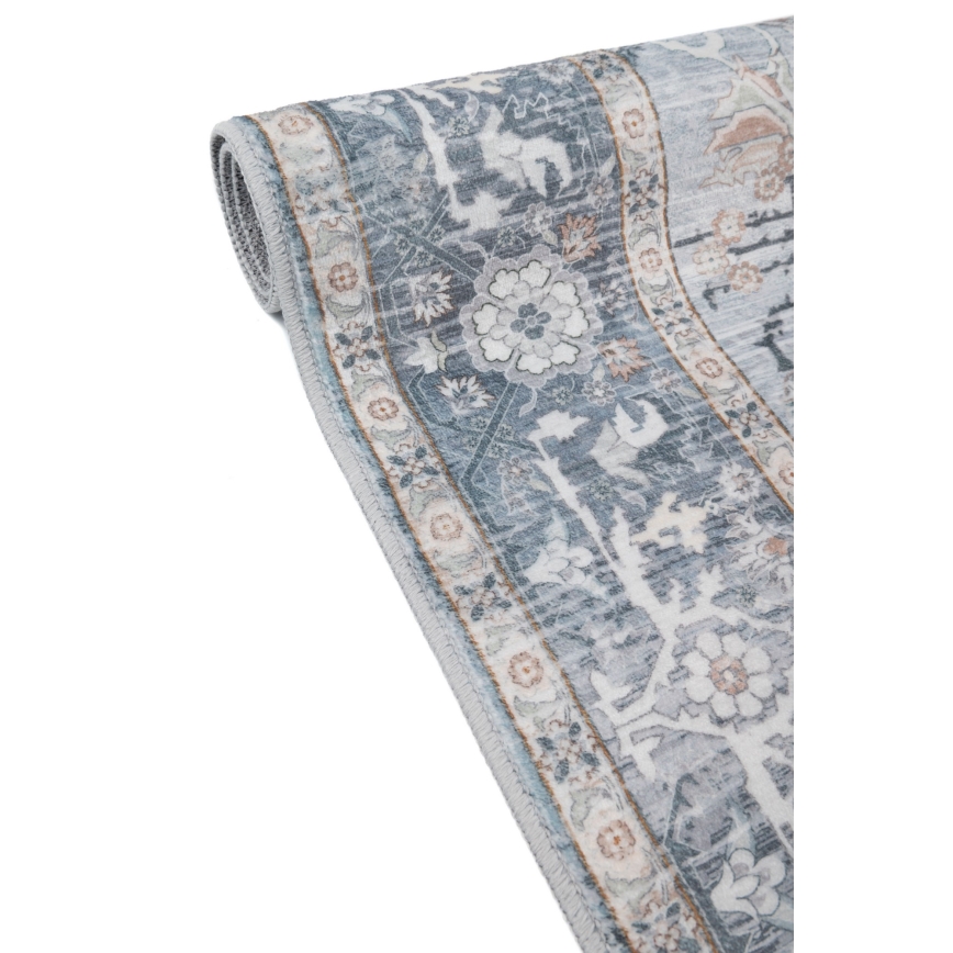 Orientalsk tæppe DOVE-VINTAGE 120x170 cm 2600 g/m2 grå