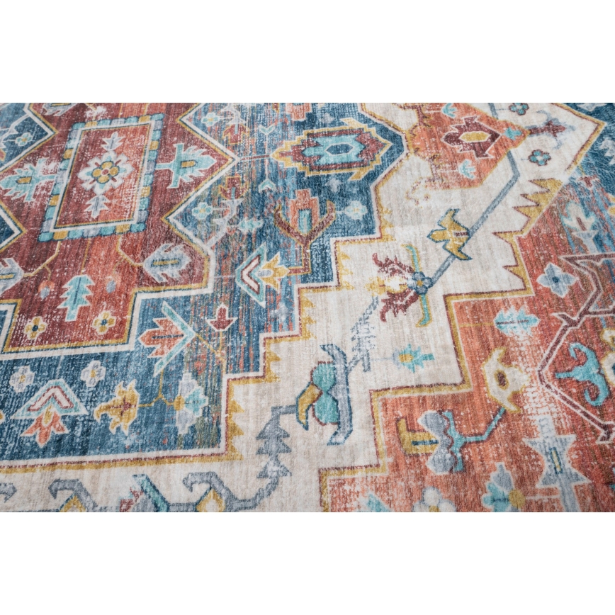 Orientalsk tæppe DOVE-VINTAGE 120x170 cm 2600 g/m2 multifarvet
