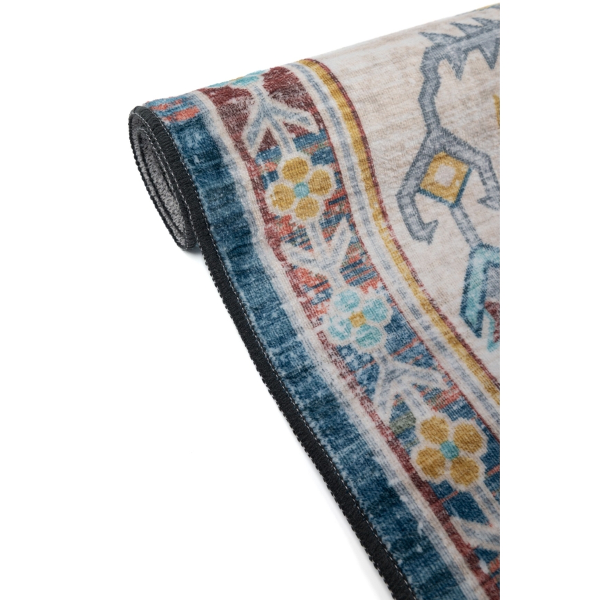 Orientalsk tæppe DOVE-VINTAGE 160x220 cm 2600 g/m2 flerfarvet