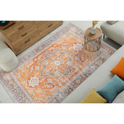 Orientalsk tæppe DOVE-VINTAGE 160x220 cm 2600 g/m2 orange