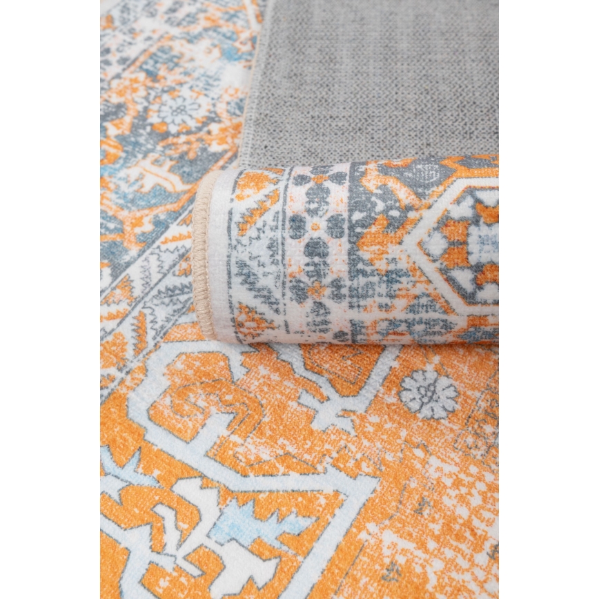 Orientalsk tæppe DOVE-VINTAGE 160x220 cm 2600 g/m2 orange