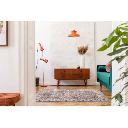 Orientalsk tæppe DUBAI 120x170 cm 2300 g/m2 grå