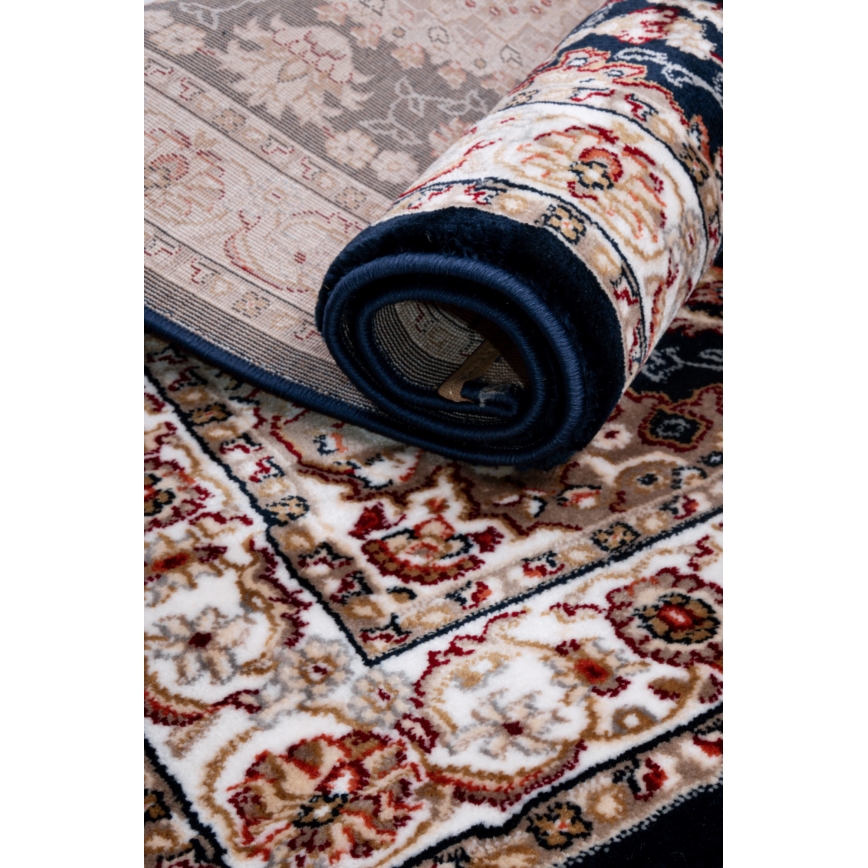 Orientalsk tæppe DUBAI 120x170 cm 2300 g/m2 multifarvet/blå