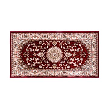 Orientalsk tæppe DUBAI 80 x 150 cm, 2300 g/m², flerfarvet/rød