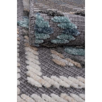 Orientalsk tæppe NEPAL 160x230 cm blå/grå/creme