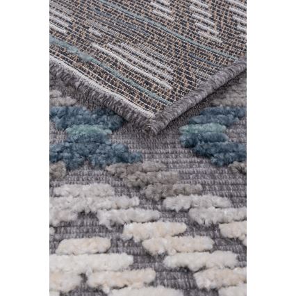 Orientalsk tæppe NEPAL 200 x 280 cm blå/grå/creme