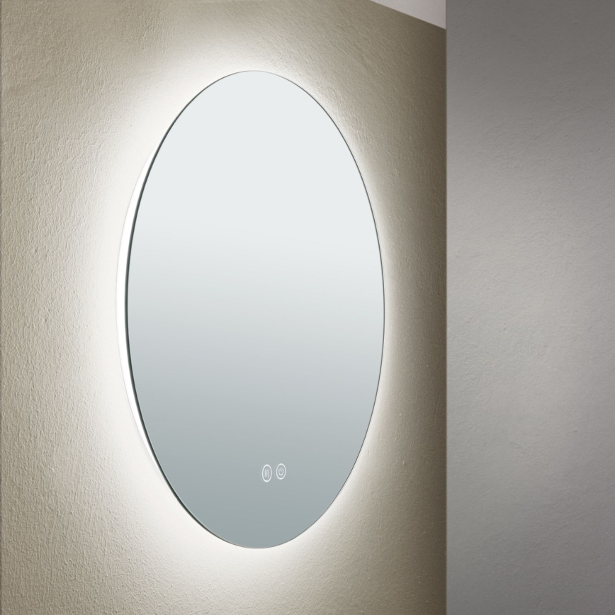 LED Badeværelse væ spejl med baglygte FOCUS LED/18W/230V 3000/4200/6000K diameter 45 cm IP44