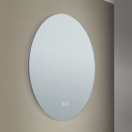 LED Badeværelse væ spejl med baglygte FOCUS LED/18W/230V 3000/4200/6000K diameter 45 cm IP44