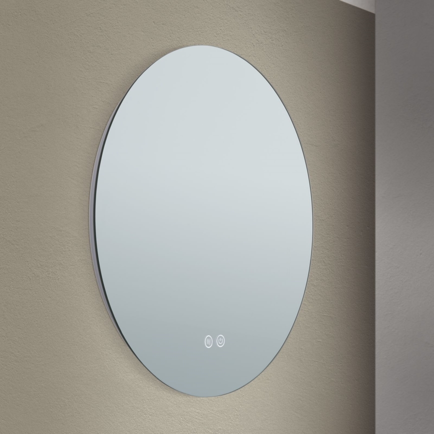 LED Badeværelse væ spejl med baglygte FOCUS LED/18W/230V 3000/4200/6000K diameter 45 cm IP44