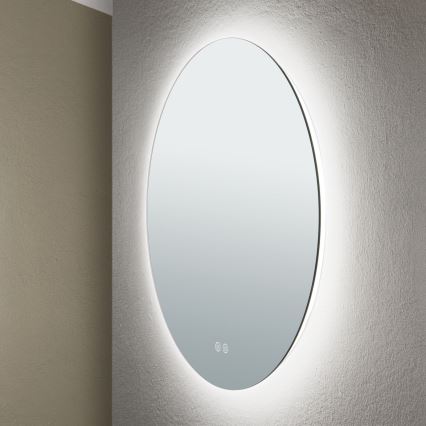 LED Badeværelse væ spejl med baglygte FOCUS LED/25W/230V 3000/4200/6000K diameter 60 cm IP44
