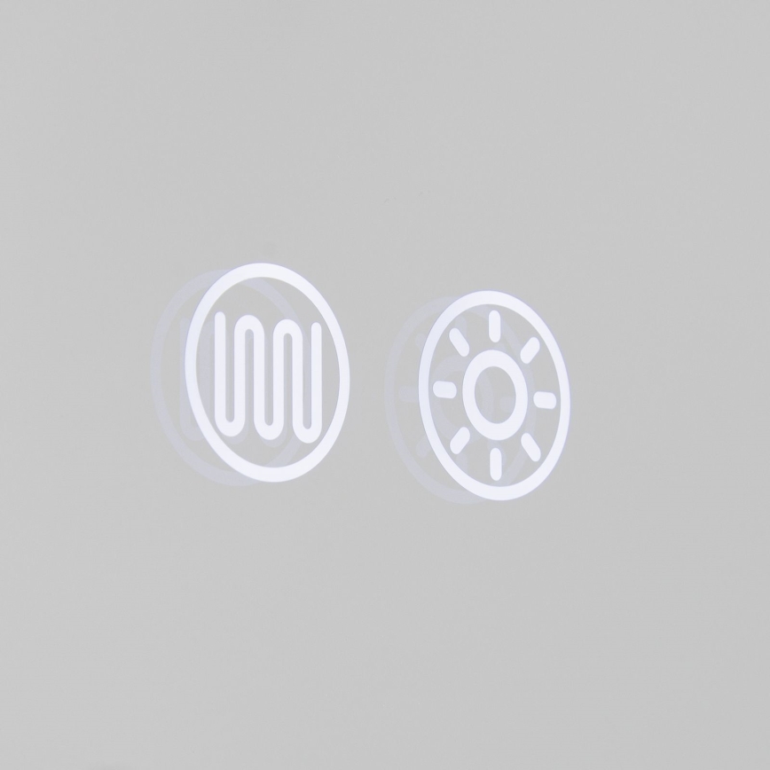 LED opvarmet væghængt badeværelsesspejl med bagbelysning FRAME LED/48W/230V 3000/4000/6000K 60x45 cm IP44