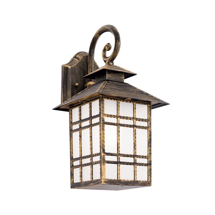 Udendørs væglampe KIKO 1xE27/11W/230V IP44 bronze/patina