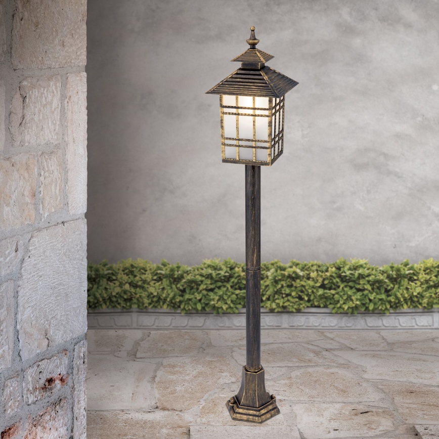 Udendørslampe KIKO 1xE27/11W/230V IP44 bronze/patina