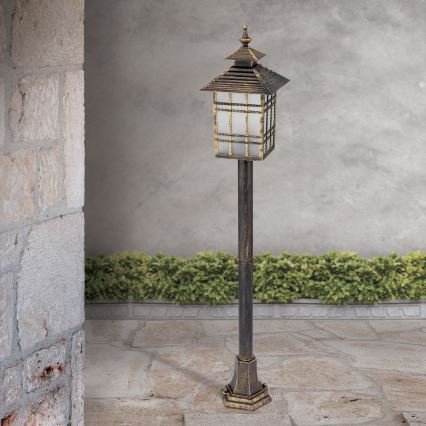Udendørslampe KIKO 1xE27/11W/230V IP44 bronze/patina