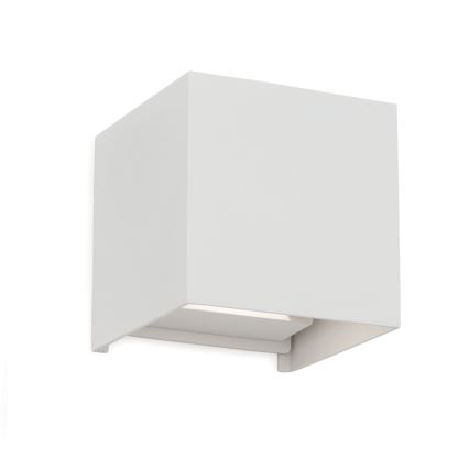 Udendørs LED væglampe CUBE 2xLED/3W/230V IP54 hvid