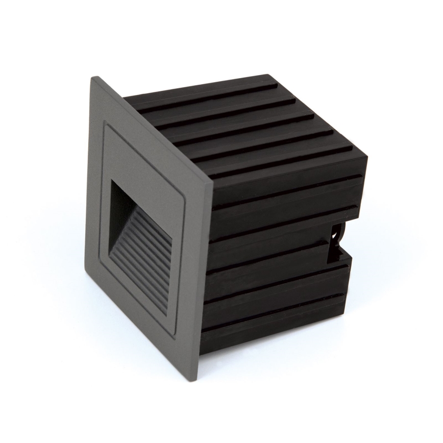 LED Indbygningslampe LORO LED/2W/230V IP65 antracit