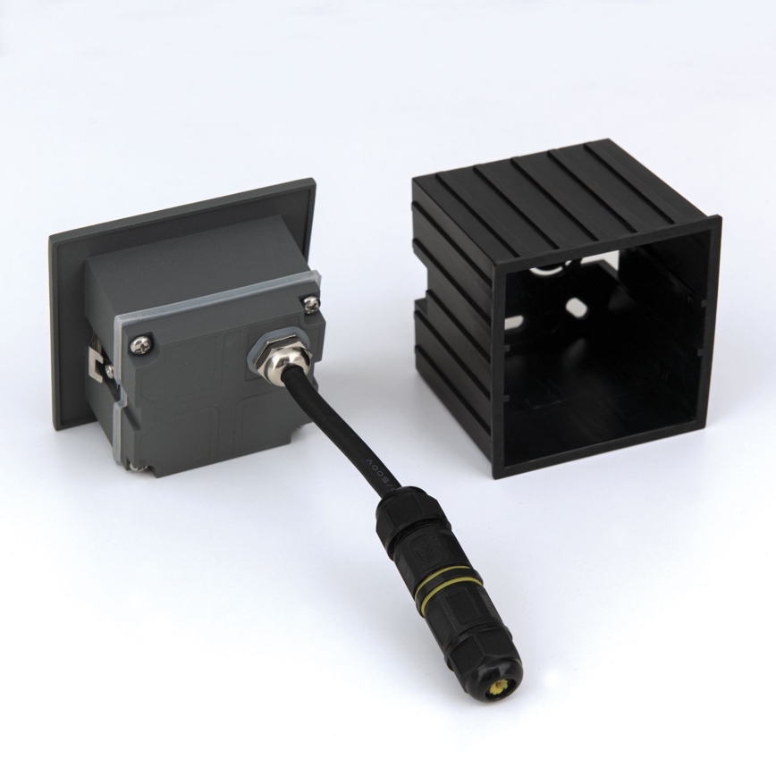 LED Indbygningslampe LORO LED/2W/230V IP65 antracit