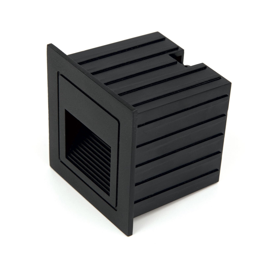 LED Indbygningslampe LORO LED/2W/230V IP65 sort
