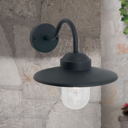Udendørs væglampe EDWARD 1xE27/60W/230V IP44 sort