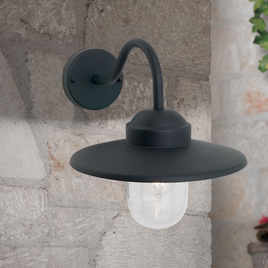 Udendørs væglampe EDWARD 1xE27/60W/230V IP44 sort
