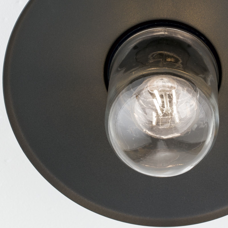 Udendørs påbygningslampe EDWARD 1xE27/60W/230V IP44 antracit