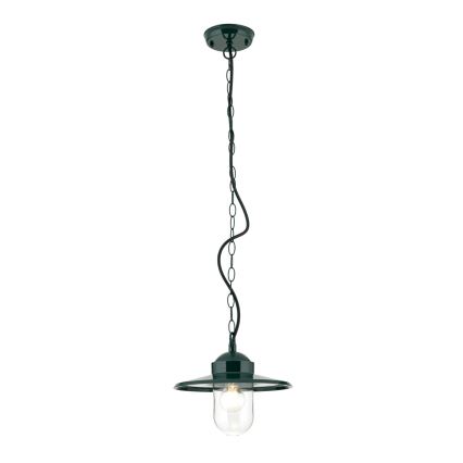 Udendørs pendellampe EDWARD 1xE27/60W/230V IP44 grøn
