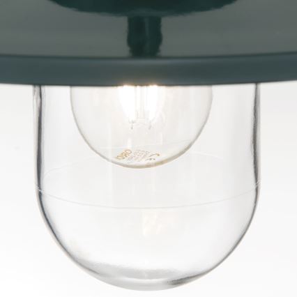 Udendørs pendellampe EDWARD 1xE27/60W/230V IP44 grøn