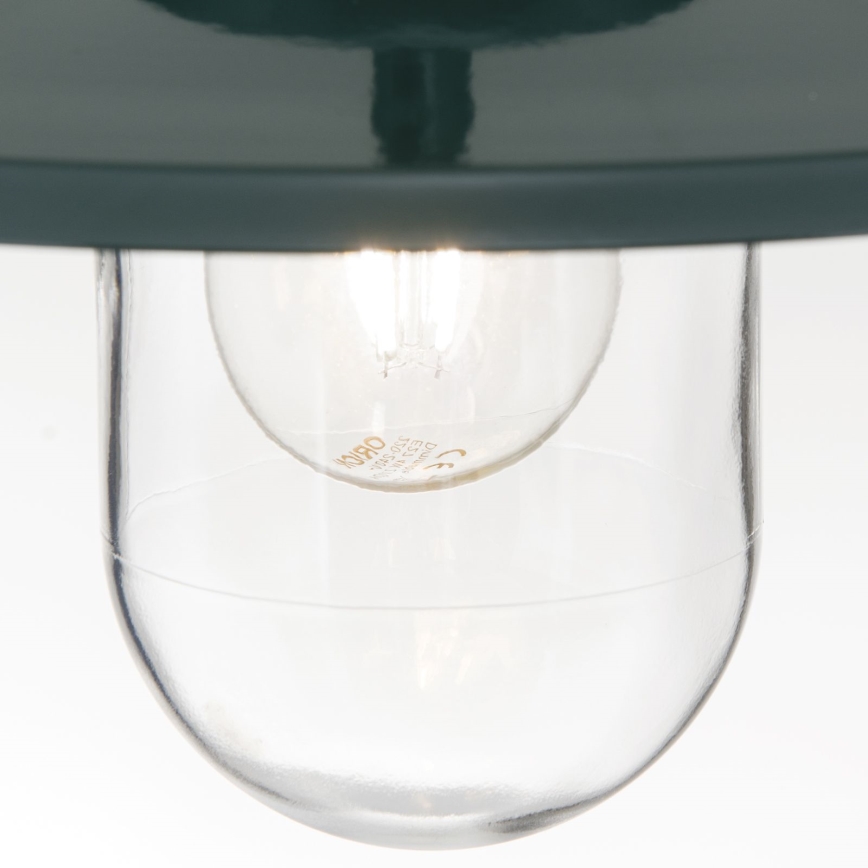 Udendørs pendellampe EDWARD 1xE27/60W/230V IP44 grøn