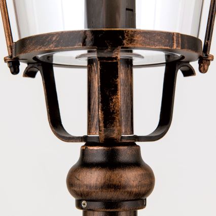 Udendørslampe KENZO 1xE27/100W/230V IP44 bronze/patina