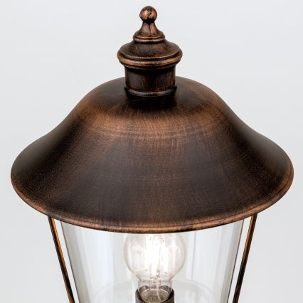Udendørslampe KENZO 1xE27/100W/230V IP44 bronze/patina