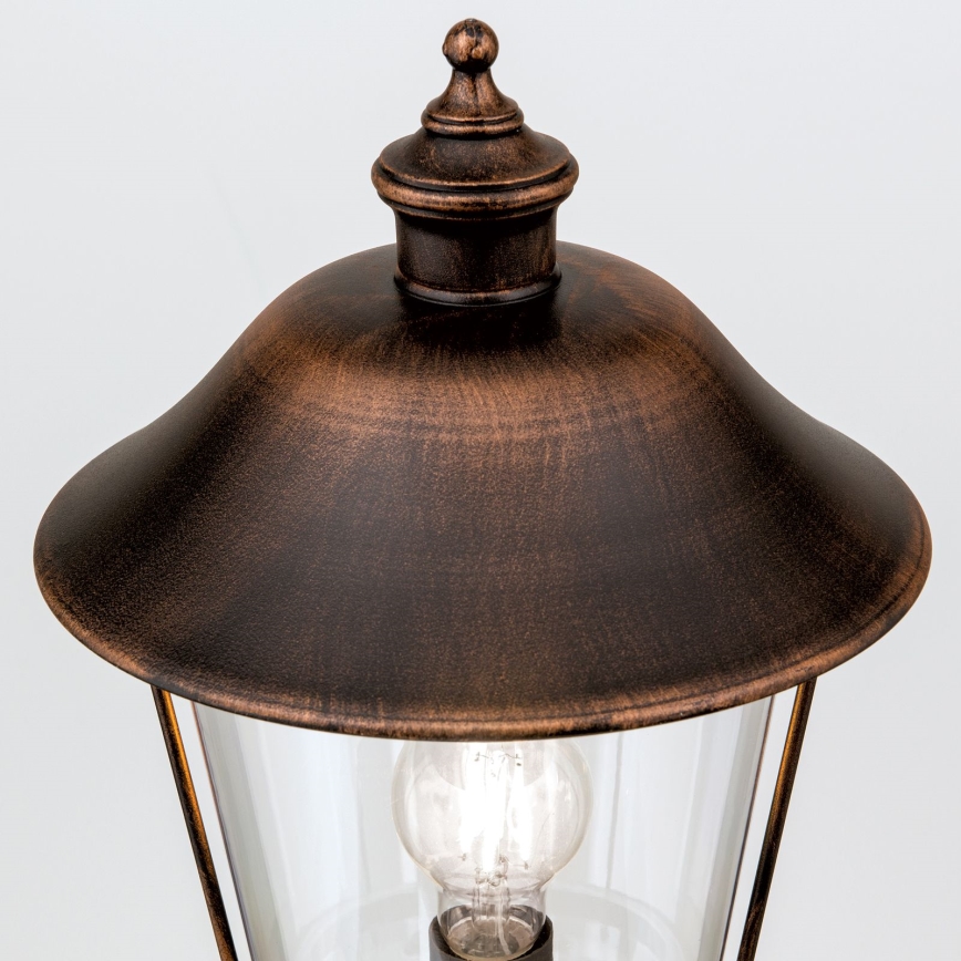 Udendørslampe KENZO 1xE27/100W/230V IP44 bronze/patina