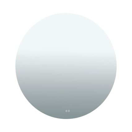 LED opvarmet vægmonteret badeværelsesspejl med indbygget baggrundsbelysning FOCUS LED/30W/230V 3000/4200/6000K Ø 100 cm IP44