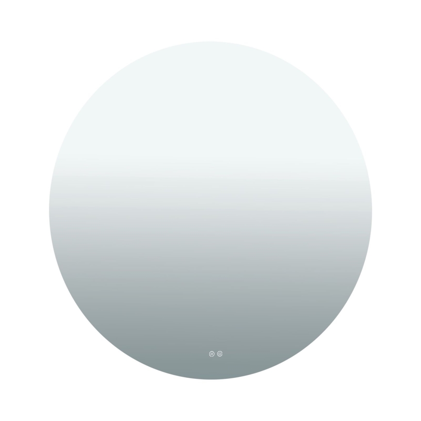 LED opvarmet vægmonteret badeværelsesspejl med indbygget baggrundsbelysning FOCUS LED/30W/230V 3000/4200/6000K Ø 100 cm IP44