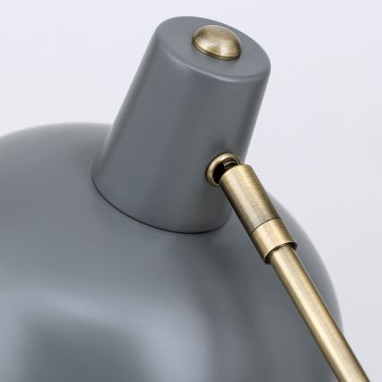 Bordlampe FEDRA 1xE14/40W/230V grå/messing