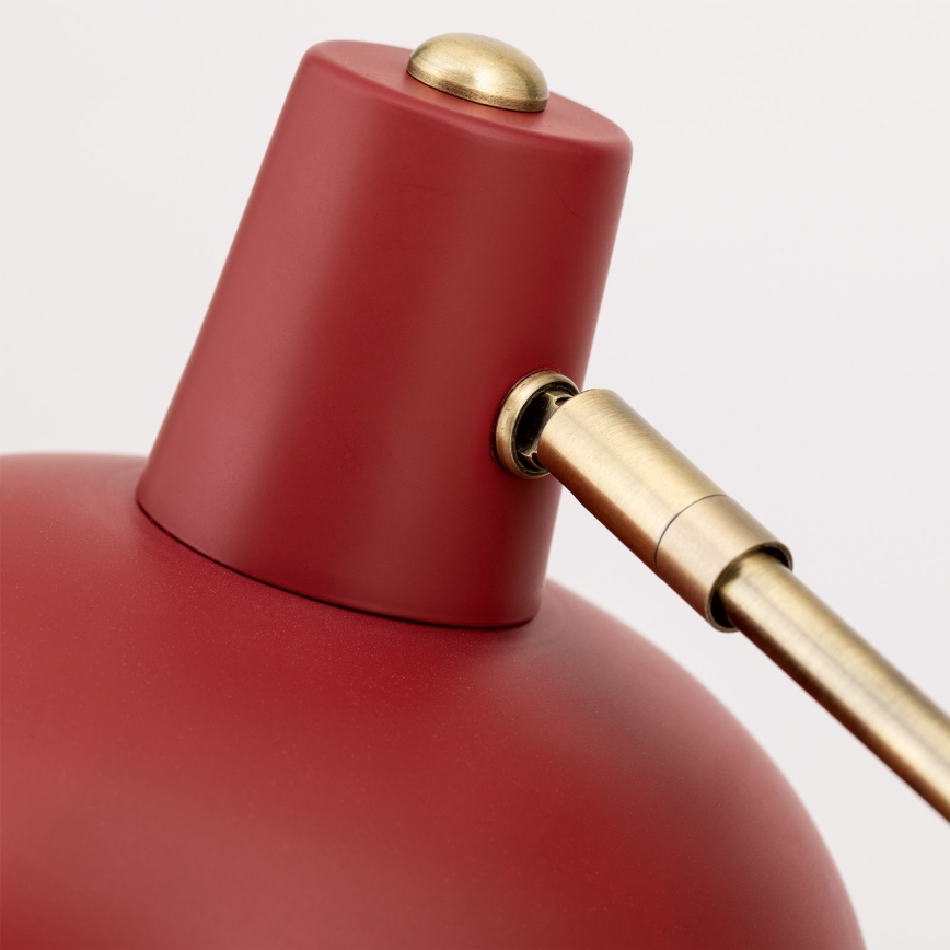 Bordlampe FEDRA 1xE14/40W/230V rød/messing