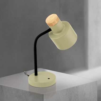 Bordlampe GILI 1xE27/40W/230V grøn