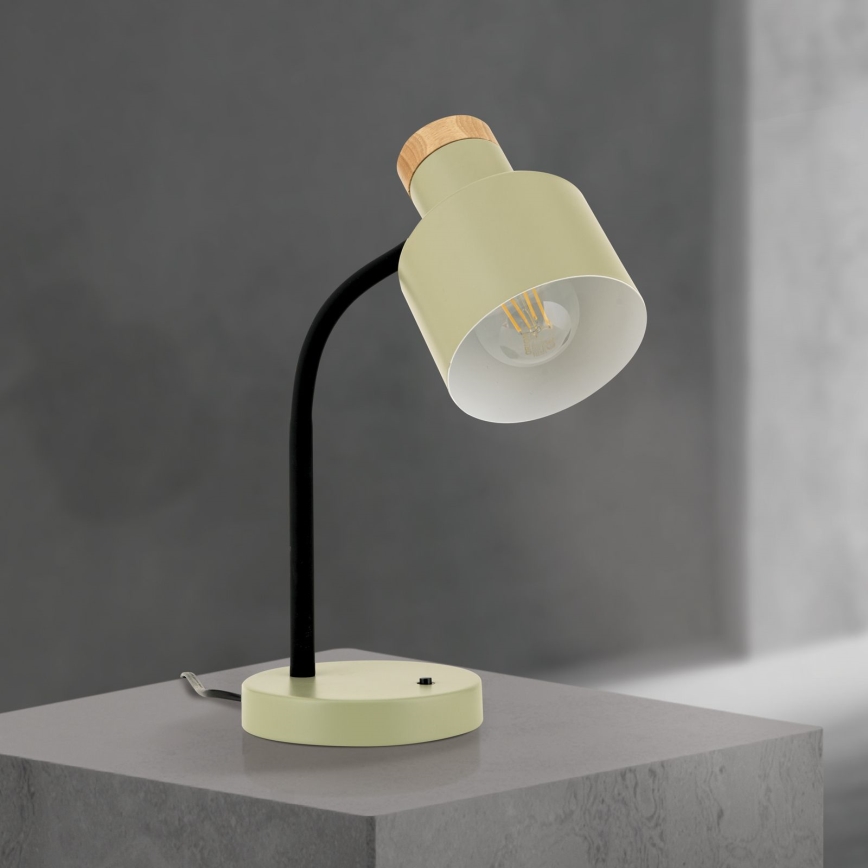 Bordlampe GILI 1xE27/40W/230V grøn