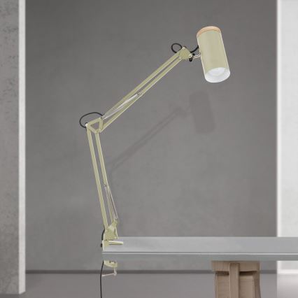 Bordlampe med klemme GILI 1xE27/40W/230V grøn