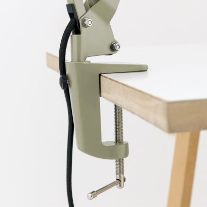 Bordlampe med klemme GILI 1xE27/40W/230V grøn