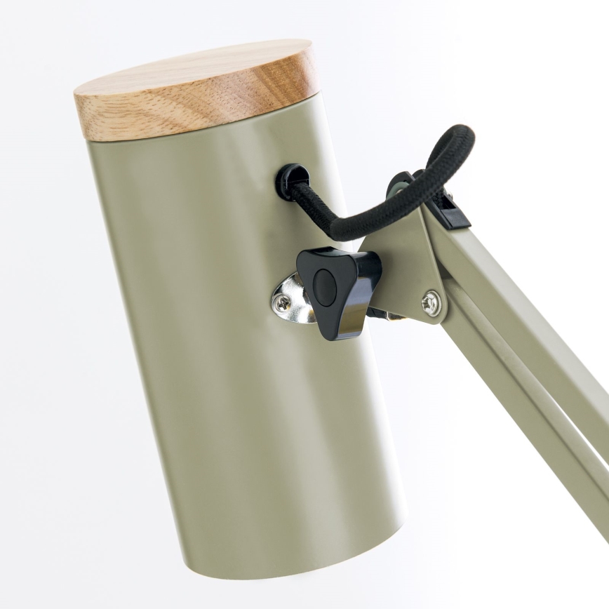 Bordlampe med klemme GILI 1xE27/40W/230V grøn