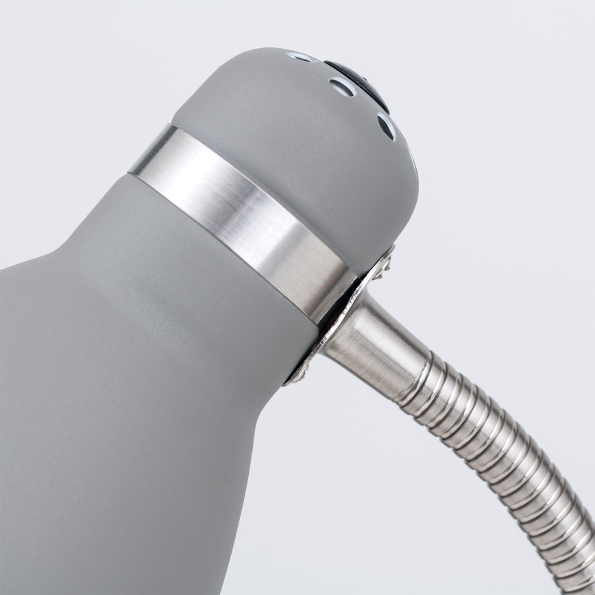 Bordlampe SCHOOL 1xE27/40W/230V grå/mat krom