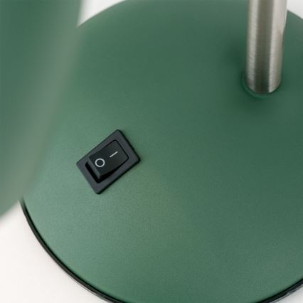 Bordlampe SCHOOL 1xE27/40W/230V grøn/mat krom