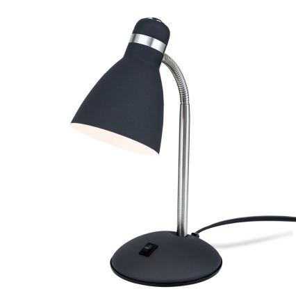 Bordlampe SCHOOL 1xE27/40W/230V sort/mat krom