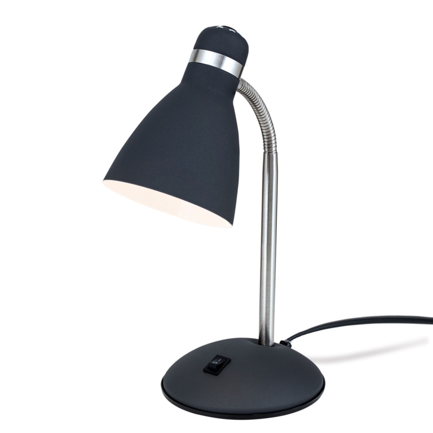 Bordlampe SCHOOL 1xE27/40W/230V sort/mat krom