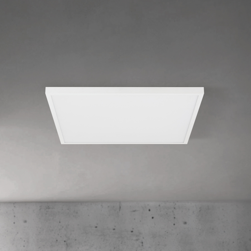 LED dæmpbar loftarmatur DISC LED/46W/230V 2700/3000/4000K 59x59 cm hvid