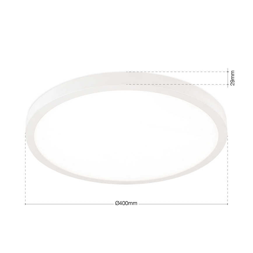 LED-dæmpbar loftlampe DISC LED/30W/230V 2700/3000/4000K Ø 40 cm hvid