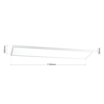 LED-dæmpbart overflademonteret panel DISC LED/40W/230V 2700/3000/4000K 115x30 cm hvid