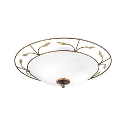 Loftlampe LUCA 2xE14/40W/230V diameter 40 cm bronze/patina