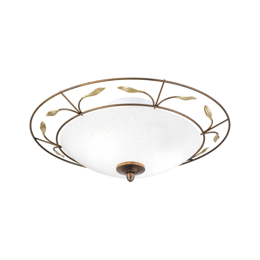Loftlampe LUCA 2xE14/40W/230V diameter 40 cm bronze/patina